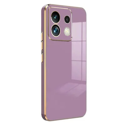 BUĞZ Xiaomi Poco M6 Pro 4g Kılıf Volet Silikon - Mor