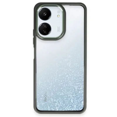 BUĞZ Xiaomi Redmi 13c Kılıf Power Silikon - Koyu Yeşil