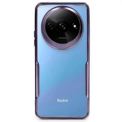 BUĞZ Xiaomi Redmi A3 4g Kılıf Boyi Silikon Kapak - Derin Mor