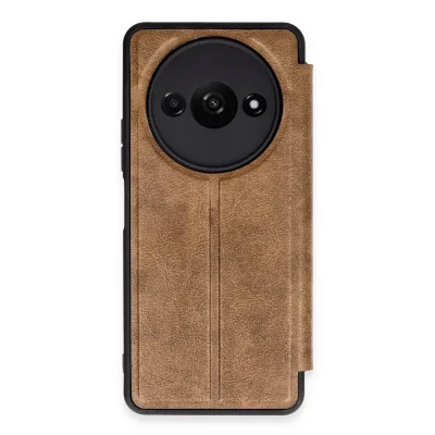 BUĞZ Xiaomi Redmi A3 4g Kılıf Flip Cover - Taba