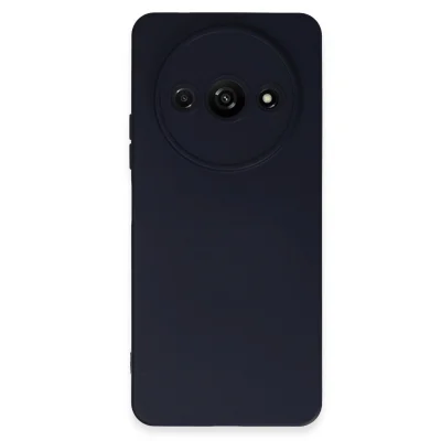 BUĞZ Xiaomi Redmi A3 4g Kılıf Nano İçi Kadife Silikon - Lacivert