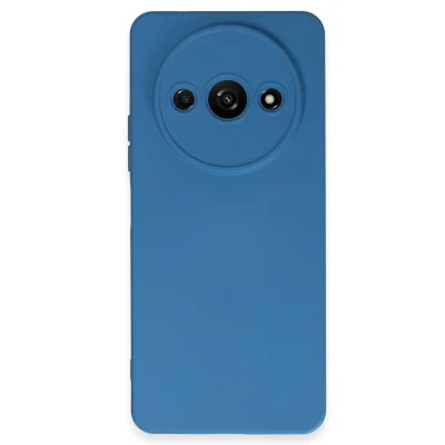 BUĞZ Xiaomi Redmi A3 4g Kılıf Nano İçi Kadife Silikon - Mavi