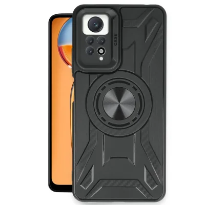 BUĞZ Xiaomi Redmi Note 12 Pro 4g Kılıf Lincoln Silikon - Siyah