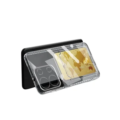 BUĞZ Xiaomi Redmi Note 13 4g Kılıf Kart Şeffaf Silikon - Şeffaf