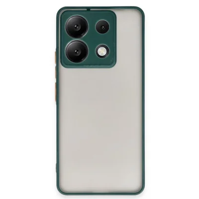 BUĞZ Xiaomi Redmi Note 13 5g Kılıf Montreal Silikon Kapak - Yeşil