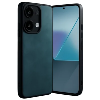 BUĞZ Xiaomi Redmi Note 13 Pro 4g Kılıf Aras Deri Kapak - Koyu Yeşil