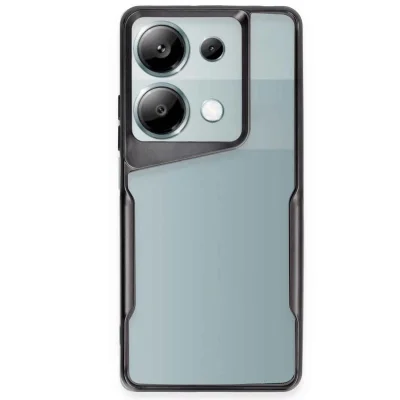 BUĞZ Xiaomi Redmi Note 13 Pro 4g Kılıf Boyi Silikon Kapak - Siyah