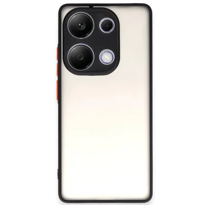 BUĞZ Xiaomi Redmi Note 13 Pro 4g Kılıf Montreal Silikon Kapak - Siyah