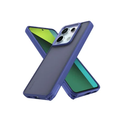 BUĞZ Xiaomi Redmi Note 13 Pro 5g Kılıf Elegant Kapak - Açık Mavi