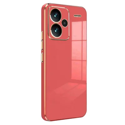 BUĞZ Xiaomi Redmi Note 13 Pro Plus Kılıf Volet Silikon - Kırmızı