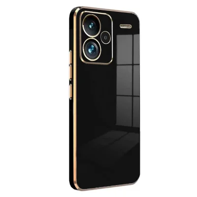 BUĞZ Xiaomi Redmi Note 13 Pro Plus Kılıf Volet Silikon - Siyah