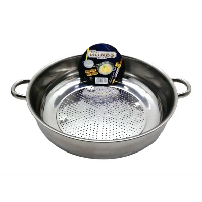 BUĞZ No-3 - 30cm Basık Süzek Metal Süzgeç Bx40