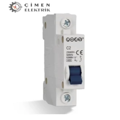  NOAS YL04 6002 1X2A 4.5Ka C Tipi Otomatik Sigorta