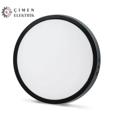  NOAS YL14 2410 S Sıva Üstü 24W Siyah Kasa Led Spot 6500K Beyaz Işık