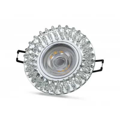  NOAS YL65 1727 Troya Led Çerçeveli 4000K Kristal Cam Spot Kasa - Priz ve Anahtar İçin Uyumlu Çerçeve