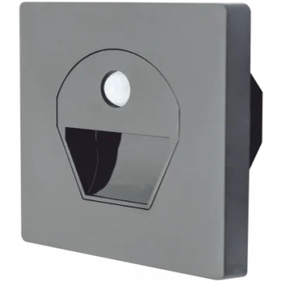  NOAS YL69 1521 1W Füme Kasa Sensörlü Koridor Aydınlatması 6400K Beyaz Işık