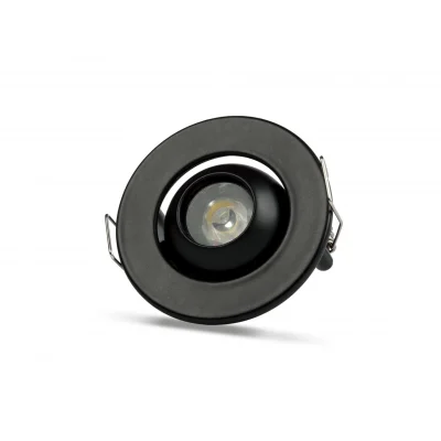 BUĞZ NOAS YL94 0201 Siyah Kasa 1W Led Spot 6500K Beyaz Işık