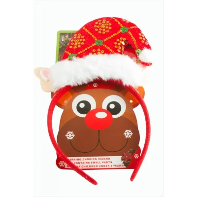 BUĞZ Noel Baba Şapkası Yılbaşı Taç