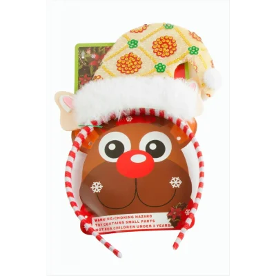 BUĞZ Noel Baba Şapkası Yılbaşı Taç