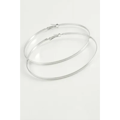 BUĞZ Noktalı Metal Halka Küpe 8-10 cm