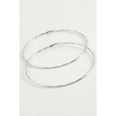  Noktalı Metal Halka Küpe 8-9-10 cm