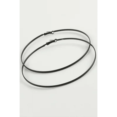  Noktalı Metal Halka Küpe 8-9-10 cm