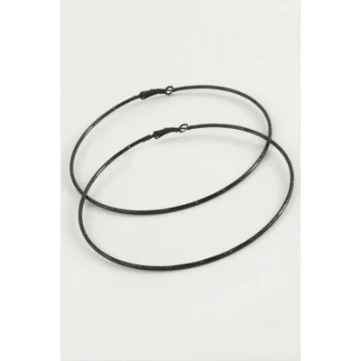  Noktalı Metal Halka Küpe 8-9-10 cm