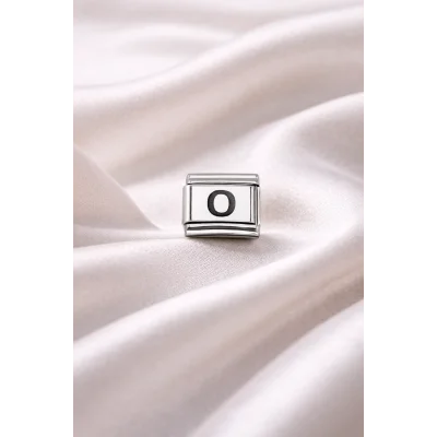 BUĞZ Nomination Uyumlu O Harf Charm | Çelik Bileklik Aksesuarı | Kişiye Özel Harf Modülü | Minimal & Zarif