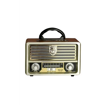 BUĞZ Nostaljik radyo beyaz renk 2 yıl garantili Bluetooth özelliği olmayan masaüstü model