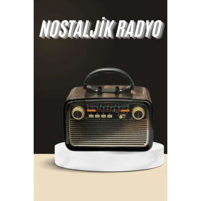 BUĞZ Nostaljik Radyo Bluetooth Bağlantılı Müzik Kutusu Ahşap - Lisinya
