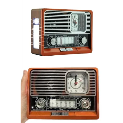 BUĞZ Nostaljik Vintage Radyo Taşınabilir Bluetooth Bağlantılı Hoparlör Radyo - BUĞZ