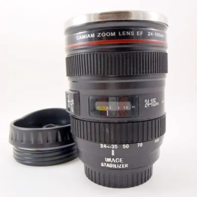  Objektif Görünümlü Termos Bardak