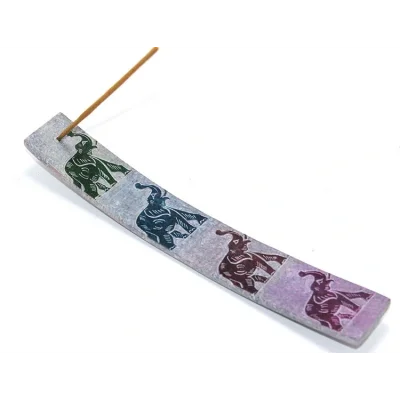 BUĞZ Obsidian Taşı Fil Tasarımlı Kayık Tütsülük