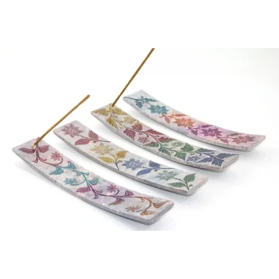 BUĞZ Obsidian Taşı Kayık Tütsülük