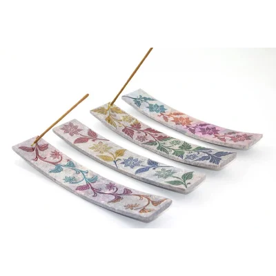 BUĞZ Obsidian Taşı Kayık Tütsülük