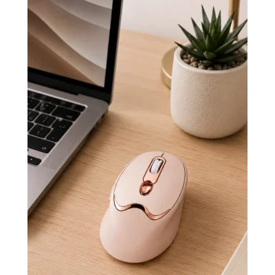 BUĞZ Ofis ve Laptop Kullanımına Uygun Şarjlı Wireless Mouse Sessiz Tuşlu