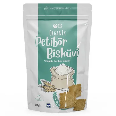 BUĞZ OG Natural Organik Petibör Bisküvi (100 gr)