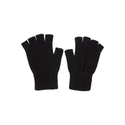 BUĞZ Oil Company Soft Kesik Parmak Siyah Eldiven Unisex