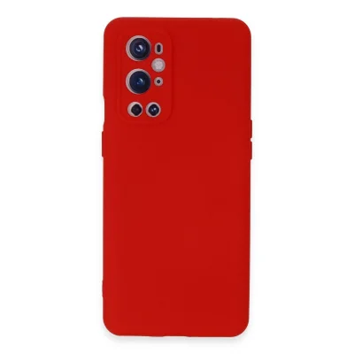 BUĞZ One Plus 9 Pro Kılıf Nano İçi Kadife Silikon - Kırmızı