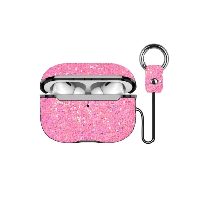 BUĞZ Onegif  Airpods Pro 2 (2.nesil) Bright Simli Airpods Kapak - Pembe