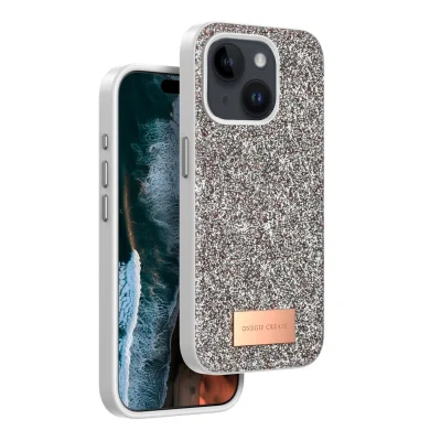 BUĞZ Onegif  İphone 15 Bright Simli Kapak - Gold