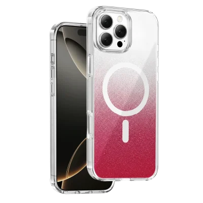 BUĞZ Onegif  İphone 16 Pro Max Sora Simli Magsafe Kapak - Kırmızı