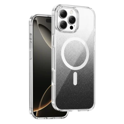 BUĞZ Onegif  İphone 16 Pro Max Sora Simli Magsafe Kapak - Siyah