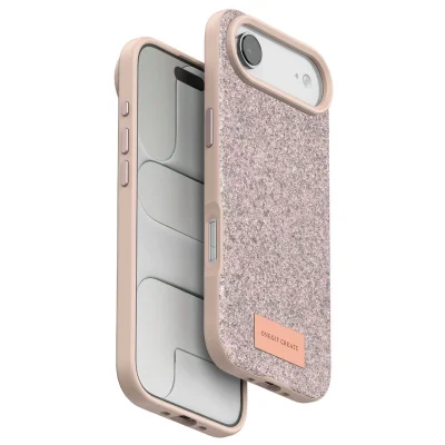 BUĞZ Onegif  İphone 17 Air Bright Simli Kapak - Pembe
