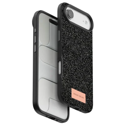BUĞZ Onegif  İphone 17 Air Bright Simli Kapak - Siyah