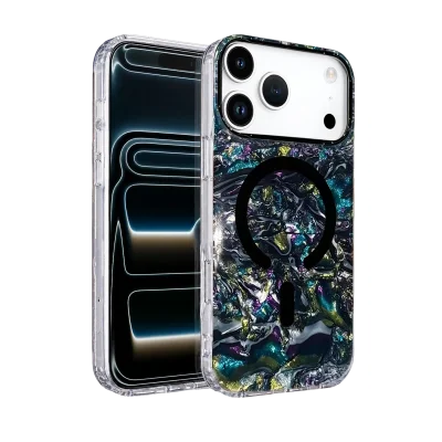 BUĞZ Onegif  İphone 17 Pro Max Mila Dalgalı Magsafe Kapak - Lacivert
