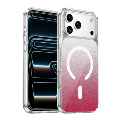 BUĞZ Onegif  İphone 17 Pro Max Sora Simli Magsafe Kapak - Kırmızı