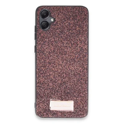 BUĞZ Onegif Samsung Galaxy A05 Bright Simli Kapak - Derin Mor