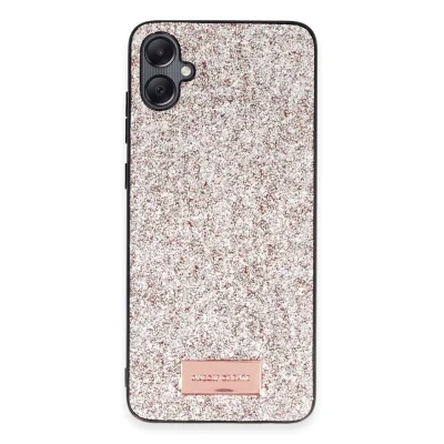 BUĞZ Onegif Samsung Galaxy A05 Bright Simli Kapak - Gold