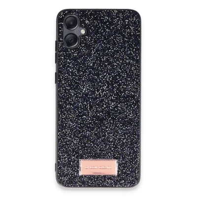 BUĞZ Onegif Samsung Galaxy A05 Bright Simli Kapak - Siyah
